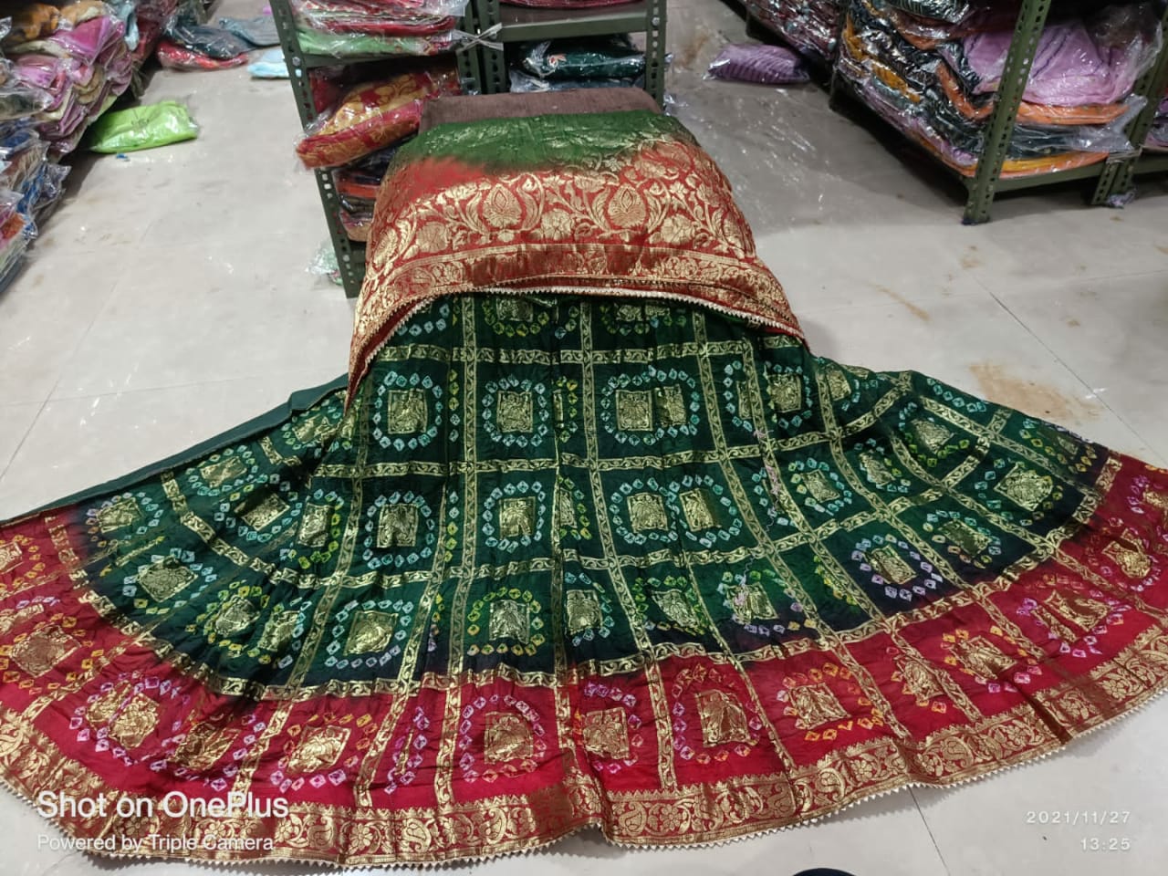 Latest Ghatchola Bandhani Rajasthani Lahanga With Bandhej Dupatta Nr Kml Yallow Red Lehenga