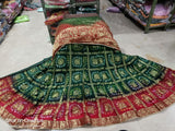 Latest Ghatchola Bandhani Rajasthani Lahanga With Bandhej Dupatta Nr Kml Yallow Red Lehenga