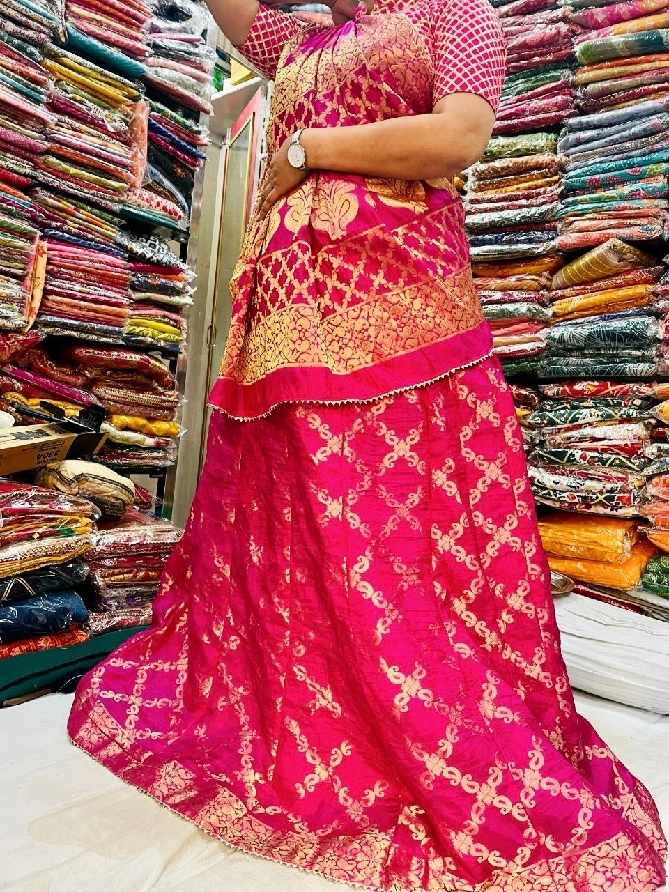 Rajasthani Bandhej Traditional Zari Ghatchola Lehengas Kml Or Lehenga