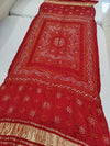 Pure Gaji Silk Bandhani Chandokhani Dupatta Nr Kcpc Mehroon