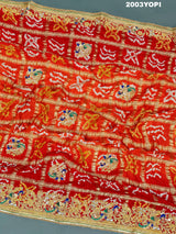 Kcpc Rajasthani Gaji silk Ghatchola Bandhani Style Zardoji Work