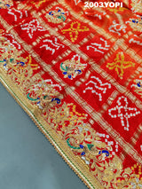 Kcpc Rajasthani Gaji silk Ghatchola Bandhani Style Zardoji Work