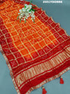 by pure gaji silk bandhani dupatta Kcpc