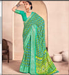 KcPc New SpecialGeorgettePatola Style With Hand print Work saree