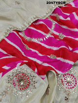 KcPc New Tissue Silk Designer With Gotapatti Work SareeANT