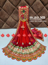 KcPc New Lounch Pure Georgette Marwardi Broach Style With Belbuti Work Piliya
