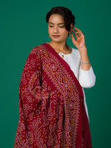 KcPc New Cotton Silk Gaji Style With Bandhani Work Dupatta RAY