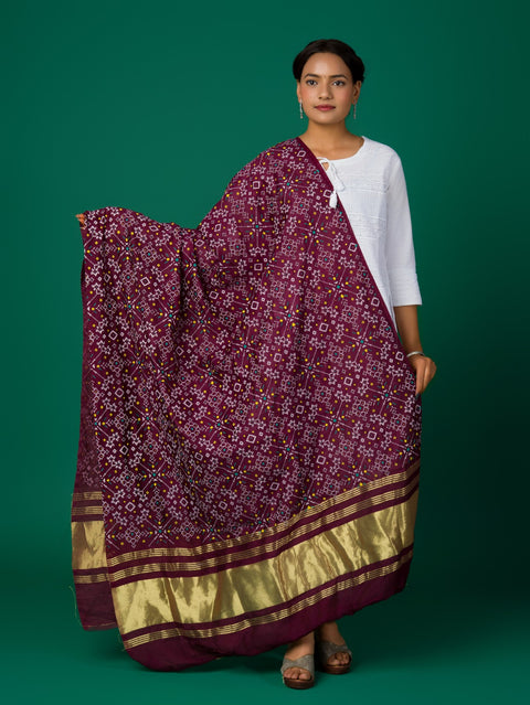 KcPc New Cotton fabric Patola style With Casual Wear Dupatta RAY
