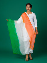 Kcpc New Chiffon fabric Tiranga StyleWith Tie dye work Dupatta RAY