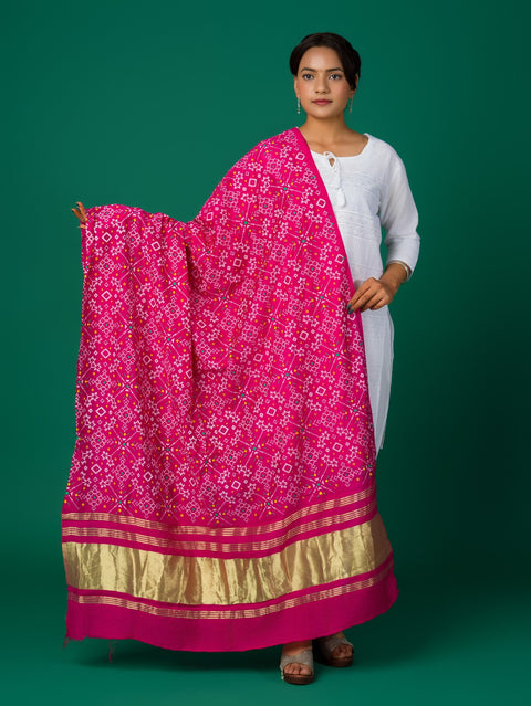 KcPc New Cotton fabric Patola style With Casual Wear Dupatta RAY