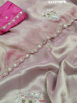  Tissue silk Bollywood With Kolkata Zardoji Work Saree 