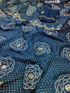  Modal Silk Bandhani With Pitan Gotapatti Worksaree in blue colour