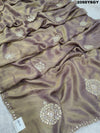 Tussar Silk Cut Dana Work With Bollywood Style Saree in silver colour