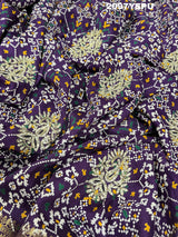 Silk Zardoji Work With Patola Print Style Saree in purple colour