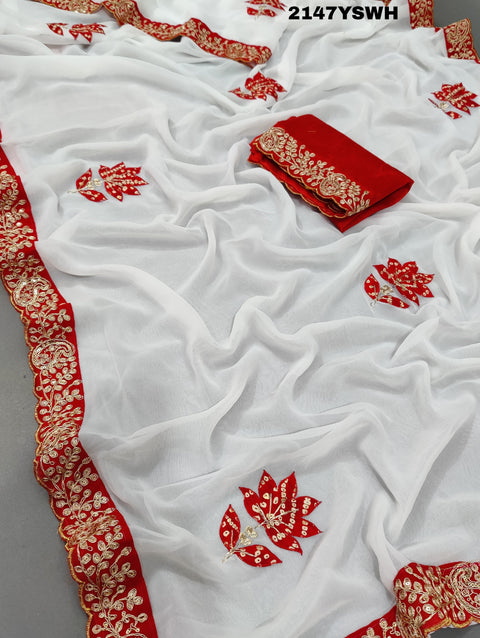 Buy Latest Faag Special Pitan Gotapatti Work Saree KcPc