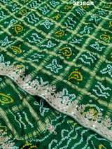 KcPc Pure Gaji Silk Bandhani Ghatchola Heavy Gotapatti Work SarerAMT