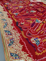 KcPc Special Pure Ojariya Raidana Zardoji Handwork Kolkata Special Chunri MNL