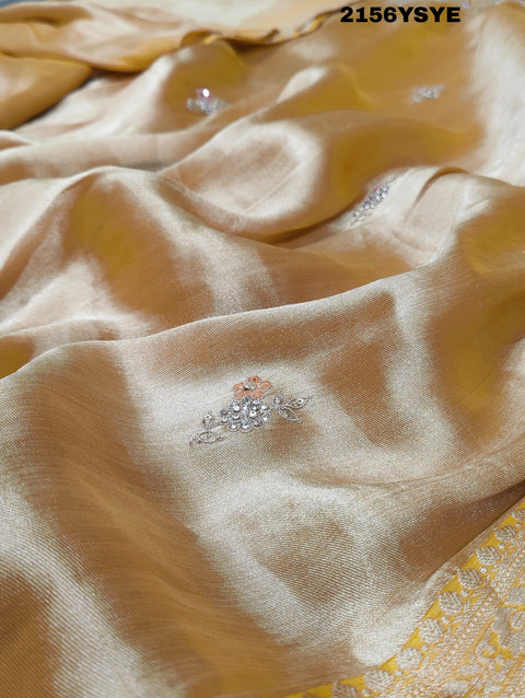 KcPc New Tissue Silk Bollywood Style With Sequence Embroidery Work Saree PAL