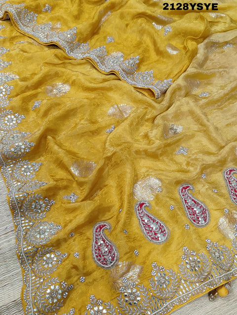 KcPc Special Lounch H O Silk Sequence Gotapatti Work Saree PLK