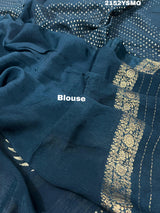 KcPc Special Upada Silk Bandhani With Banarasi weaving Work Saree VIM