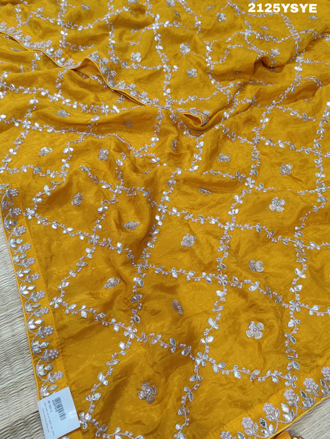 KcPc Special H O Silk Gotapatti Work Saree PAL