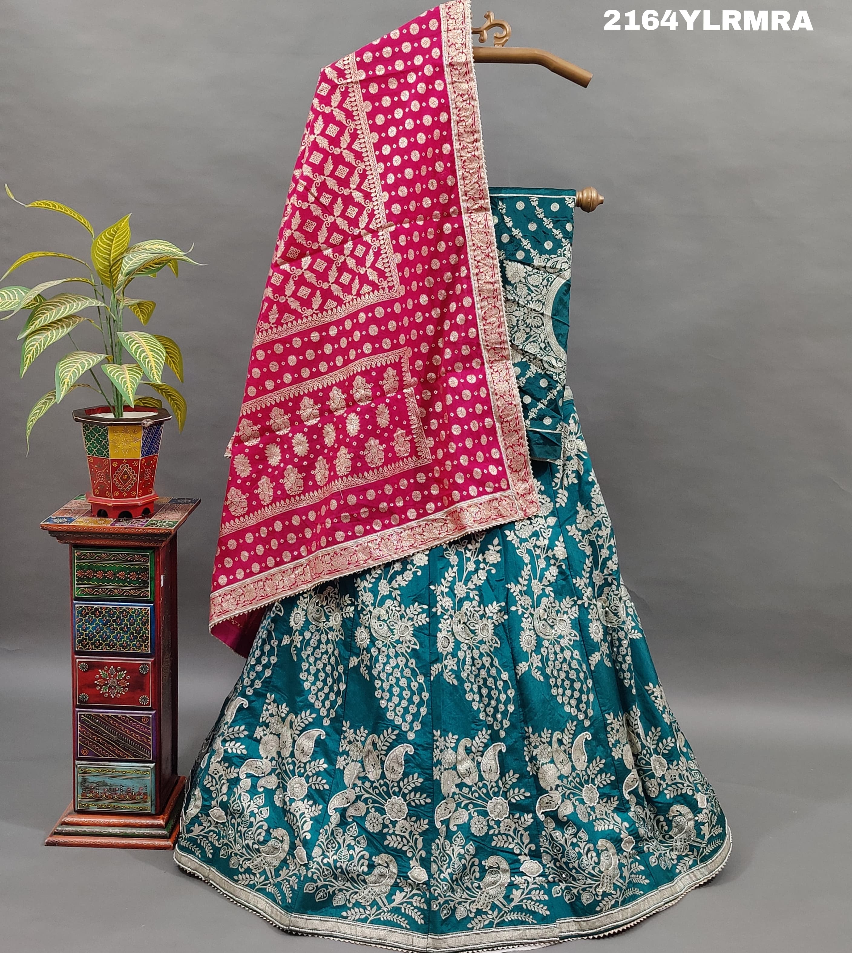 KcPc Lounch A Upada silk Banarasi White Beads Work Lehenga RTK