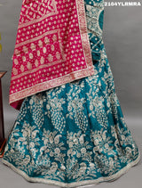 KcPc Lounch A Upada silk Banarasi White Beads Work Lehenga RTK