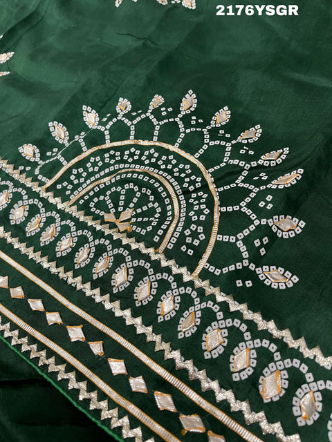 KcPc New Royal Bandhani with Kachha Gota Patti Glow Modal Silk Saree  VK