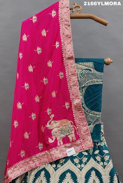 KcPc Beautiful Upada Silk Banarasi Style Handwork Gotapatti Lehenga RTK