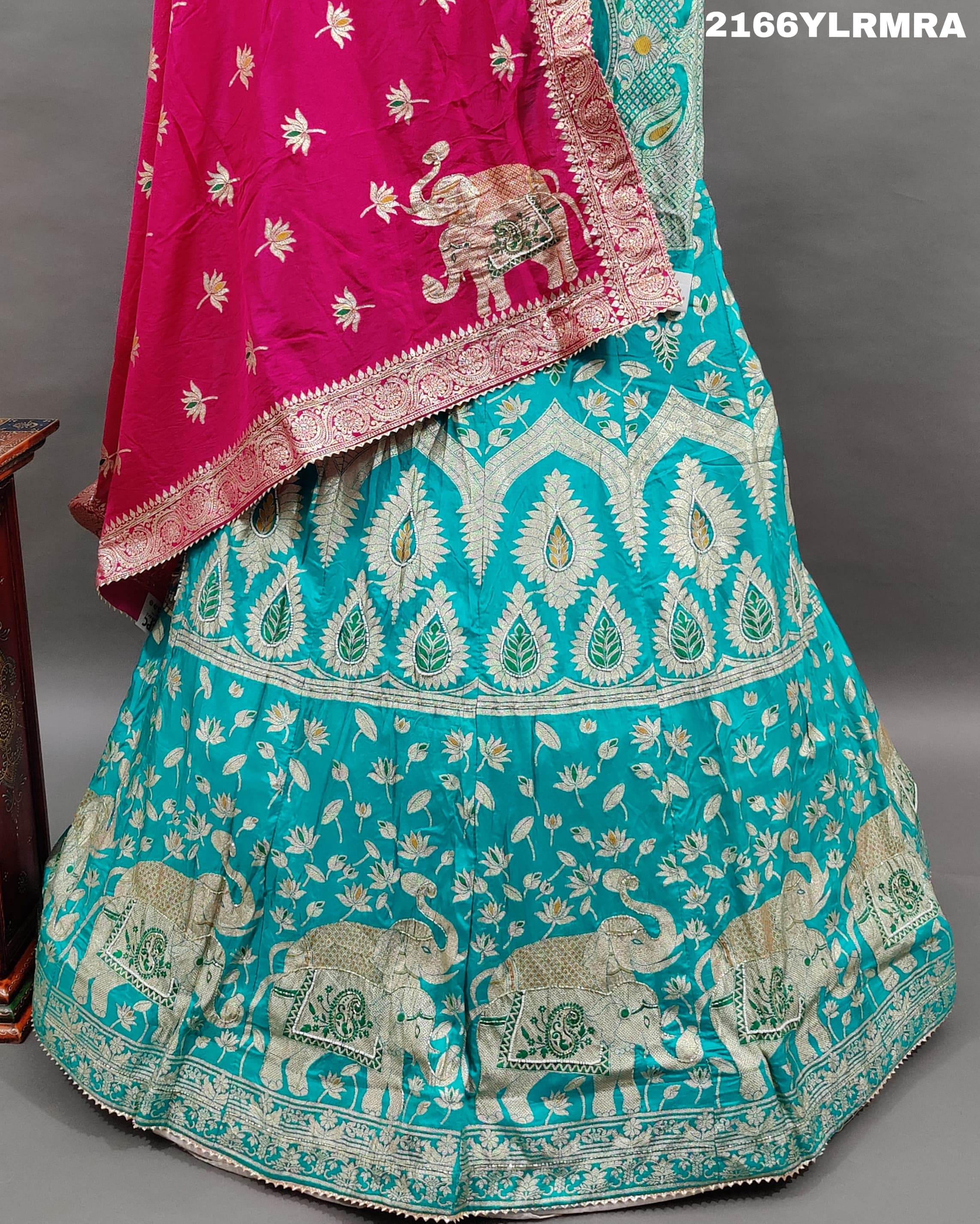 KcPc Beautiful Upada Silk Banarasi Style Handwork Gotapatti Lehenga RTK