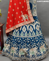 KcPc Beautiful Upada Silk Banarasi Style Handwork Gotapatti Lehenga RTK