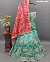 KcPc Lounch A Upada silk Banarasi White Beads Work Lehenga RTK