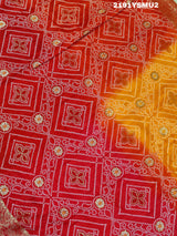 KcPc New Viscos Georgette Bandhani style Saree SATIS