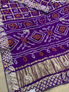 Gota Patti Hand Work saree in purple colour