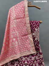 KcPc New Beautiful Upada Silk Banarasi Style Handwork Gotapatti Lehenga RTK