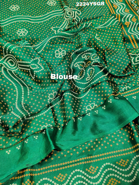 KcPc New Beautiful  Pure Modal Silk Bandhani Style Saree RB