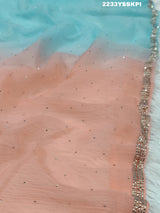 A chiffon saree with stone work