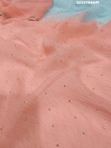 A chiffon saree with stone work