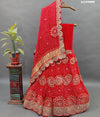 KcPc New Gaji Silk Bandhani Style With Gotapatti Work Lehenga SATIS