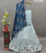 KcPc New Upada silk Georgette dupatta Cutdana Gotapatti Work Lehenga MAD