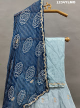KcPc New Upada silk Georgette dupatta Cutdana Gotapatti Work Lehenga MAD