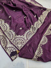 KcPc Beautiful Pure Crepe silk Bollywood With Foil Gota Zari Work Saree AMT