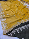  tissue Designer With Codding Zari Pittan Work Saree