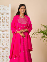 KcPc New LatestChinon Silk Bollywood Cutdana work indo western Dress MUL