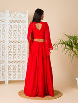 KcPc New Latest Crap Silk Bollywood Cutdana kashida work indo western Dress MUL