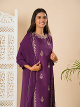 KcPc New Georgette Bollywood Cutdana work indo western Dress MUL
