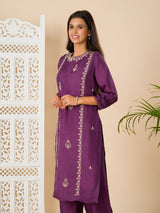 KcPc New Georgette Bollywood Cutdana work indo western Dress MUL
