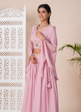 KcPc New Crap Silk Bollywood Cutdana kashida work indo western Dress MUL