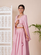 KcPc New Crap Silk Bollywood Cutdana kashida work indo western Dress MUL