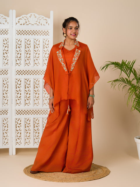 KcPc New Georgette Bollywood Fabric Cutdana kashida work indo western Dress MUL